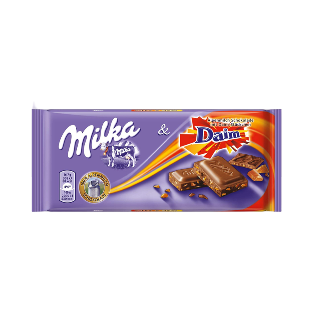 EURO Milka шоколад Daim 100гр 22шт
