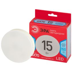 Лампа светодиодная ЭРА RED LINE LED GX-15W-840-GX70 R 15Вт таблетка яркий белый свет GX70 | Лампы cветодиодные Плоские (GX)