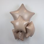 Шар (30''/76 см) Звезда, Мистик, Кремовый, Сатин, 1 шт. в уп.