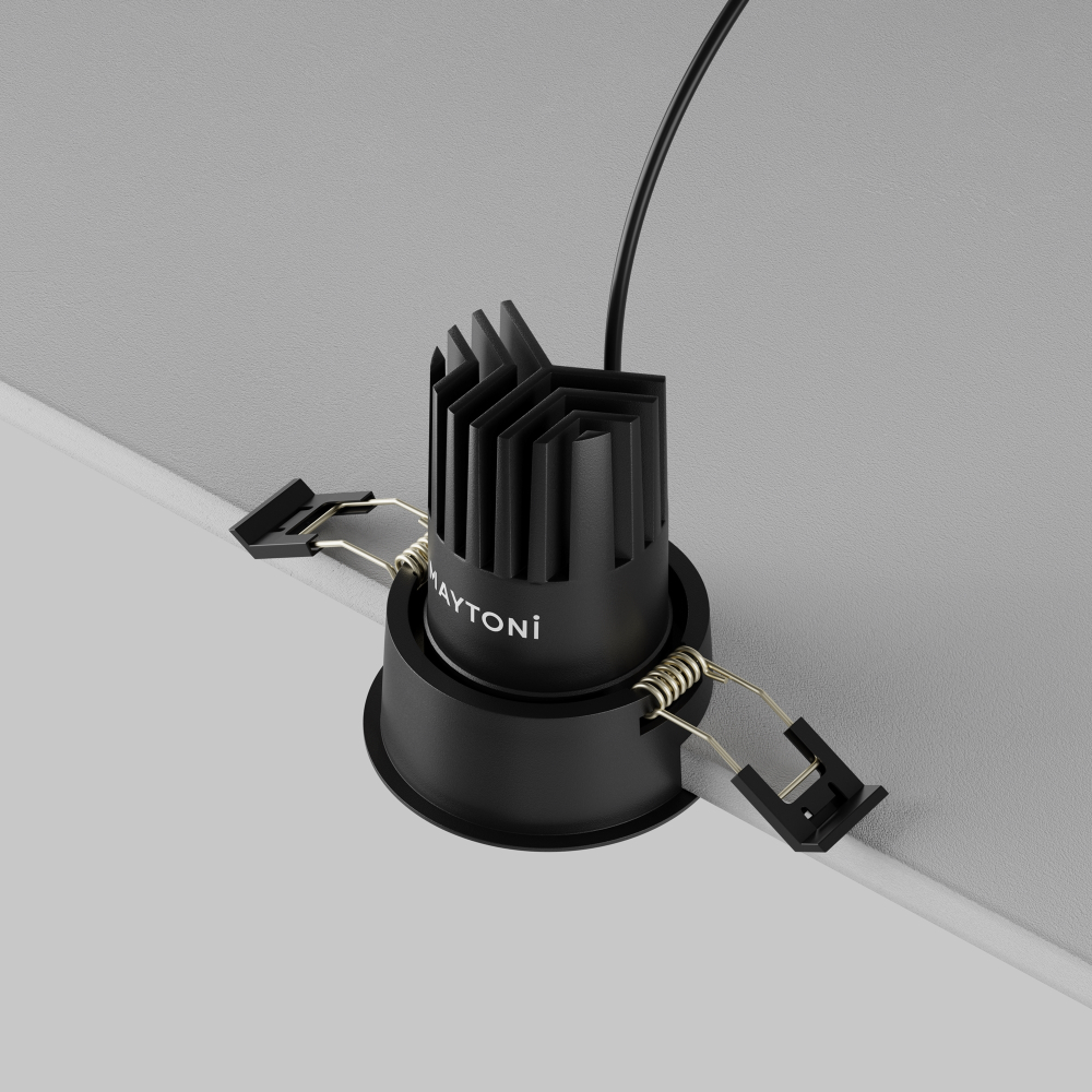 Встраиваемый светодиодный светильник Maytoni Dip DL115-10W-2.7K-B
