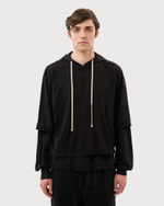 RICK OWENS DRKSHDW ХУДИ ЧЕРНАЯ LIDO HUSTLER