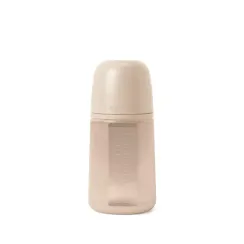 Силиконовая бутылочка Suavinex Colour Essence для детского питания, с соской из силикона 240 мл Бежевая