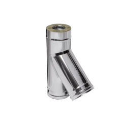 Тройник Ferrum 45 градусов DN120*200 0,8/430 сэндвич 27178