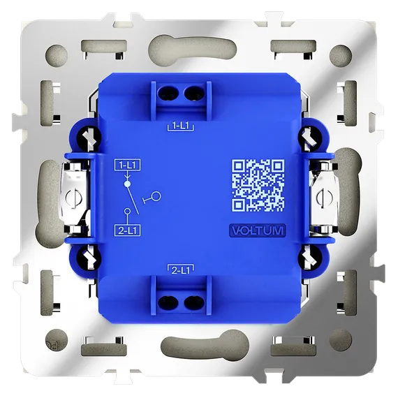 Выключатель одноклавишный Voltum S70 Шелк VLS010104