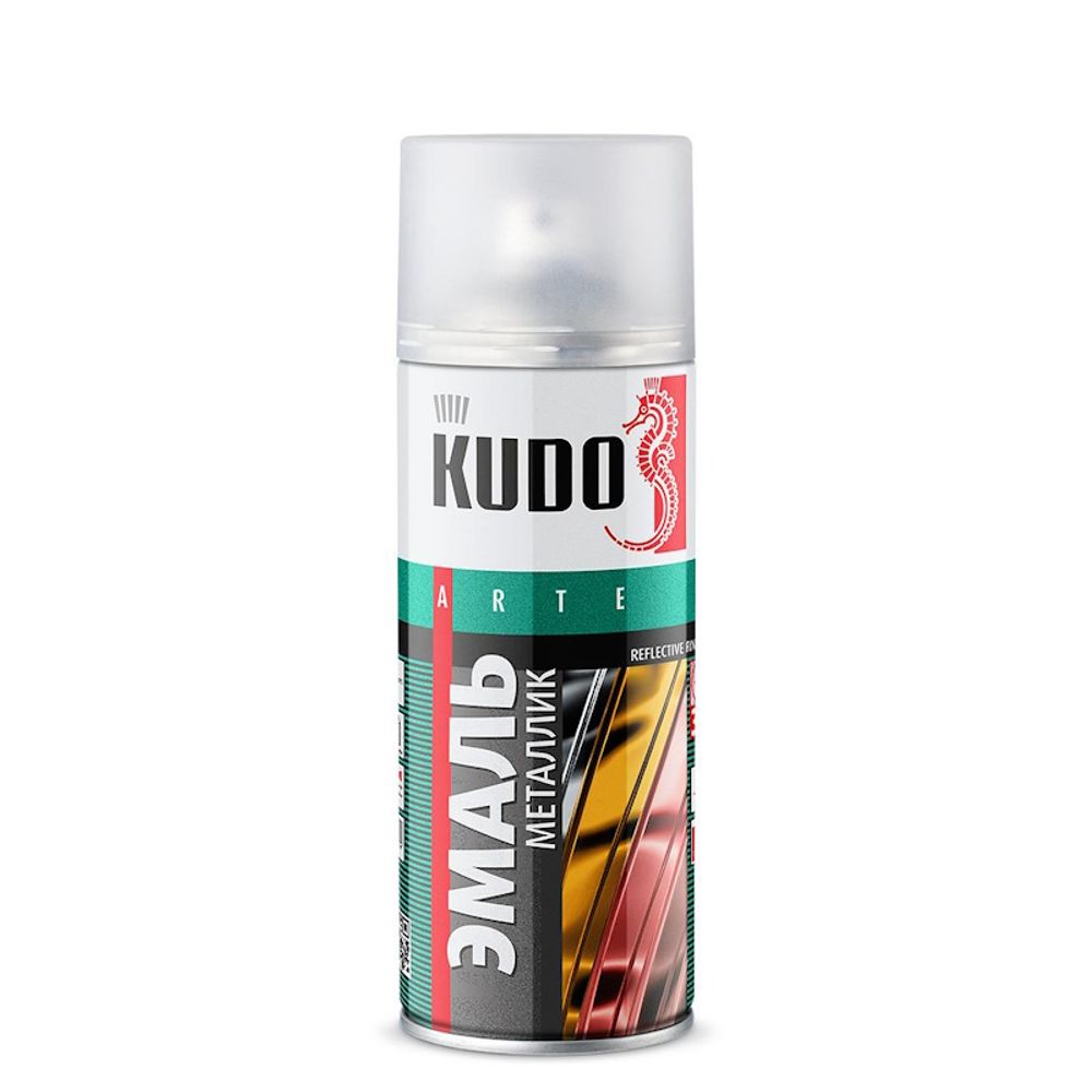 Эмаль аэроз. KUDO  акрил.  металлик  золото 520мл / KU-1028