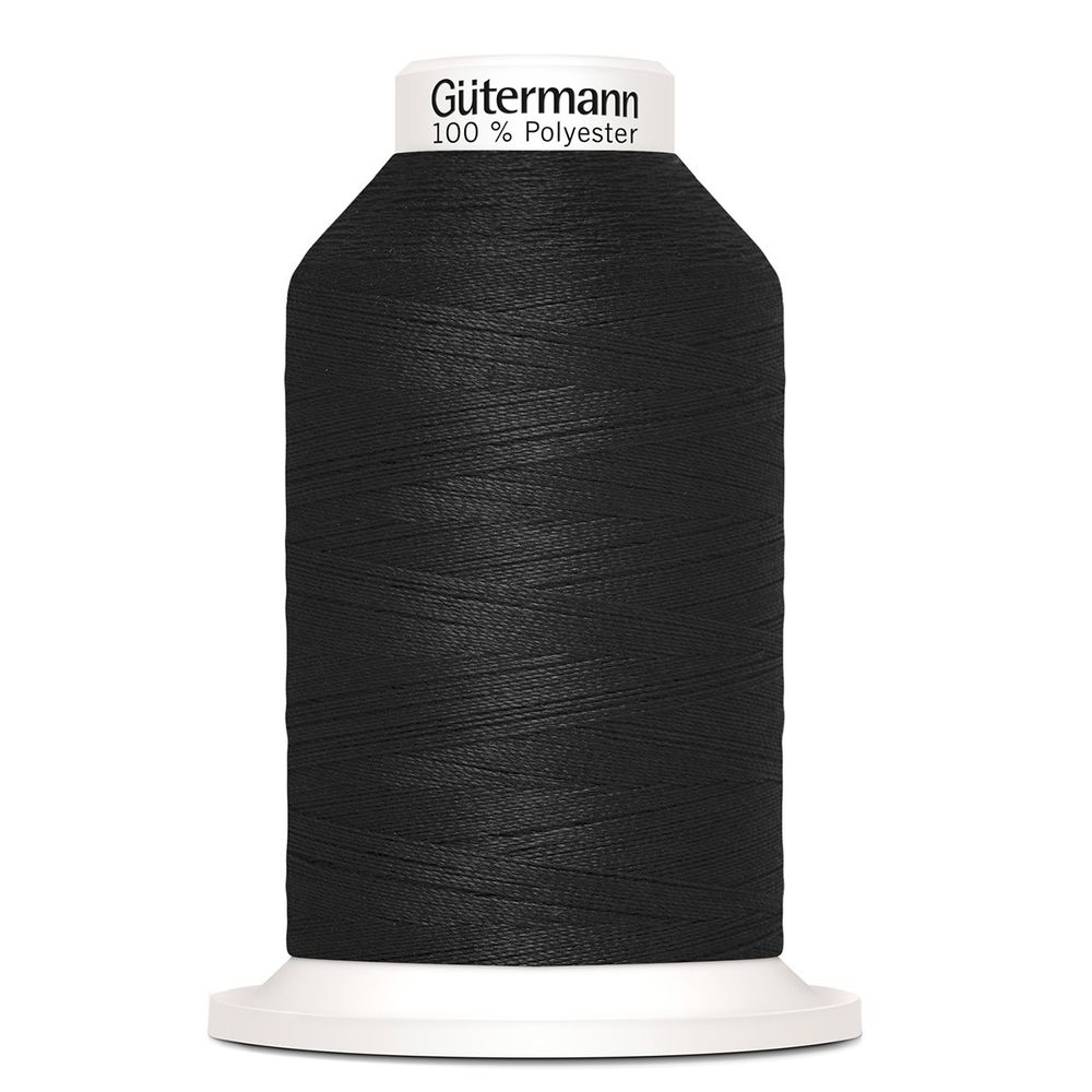 Нитки оверлочные Gutermann Miniking 120 (1000 метров), 5 кат. | _000 черный