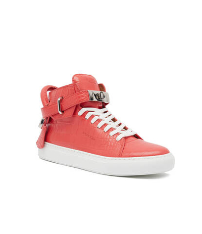Кожаные кроссовки Buscemi - красный(BCW22703)