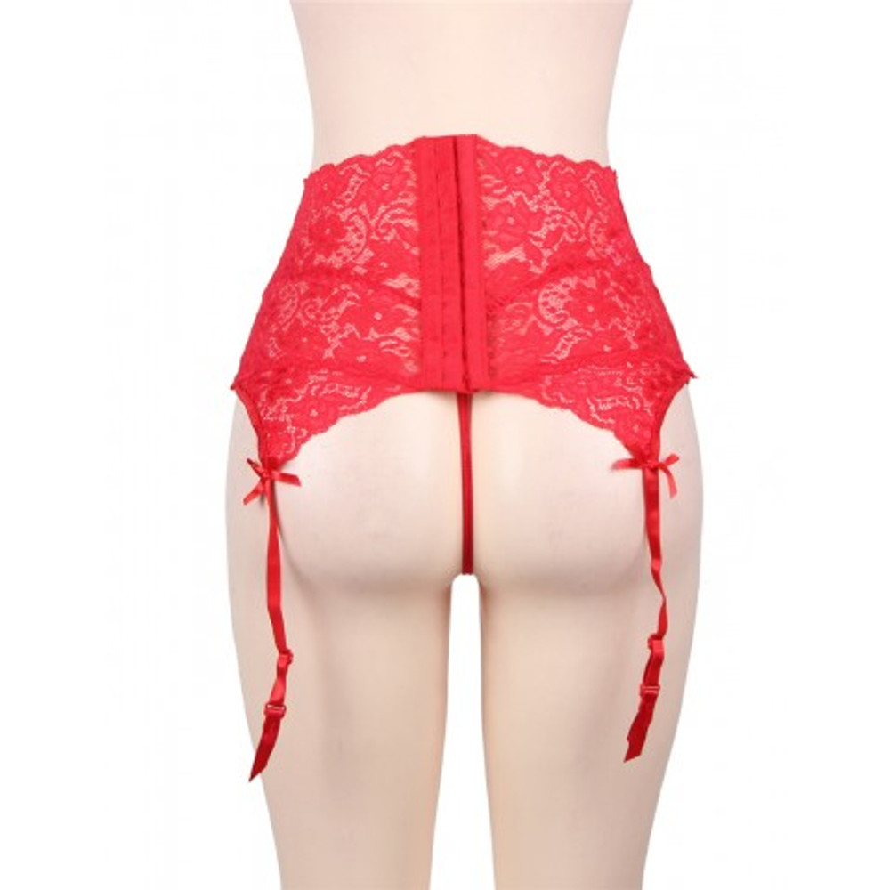 Пояс для чулок на высокой посадке Red Sexy Lace, 2XL