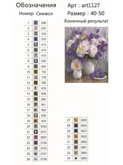 Алмазная мозаика Букет цветов