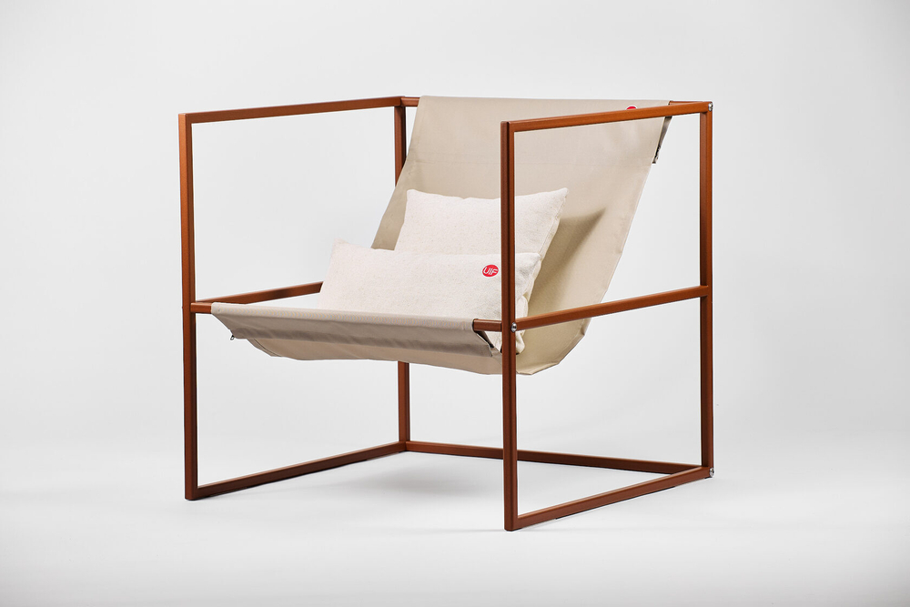 Уличное кресло TESS Outdoor Chair oxi / olive beige textile (Up!Flame)