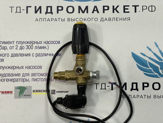 Регулятор давления VRT3 160 бар 3/8"F-3/8"F-2x3/8"F, 40 л/мин, с м/выкл