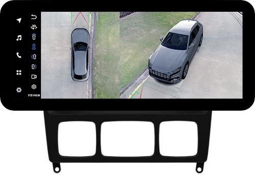 Магнитола для Mercedes-Benz S W220 1998-2005 (без штатного усилителя, рамка черная) - Teyes LUX ONE 360 монитор 12.3" 2K QLED на Android 10, Быстрая, CarPlay, 4G SIM-слот, 4 камеры в комплекте