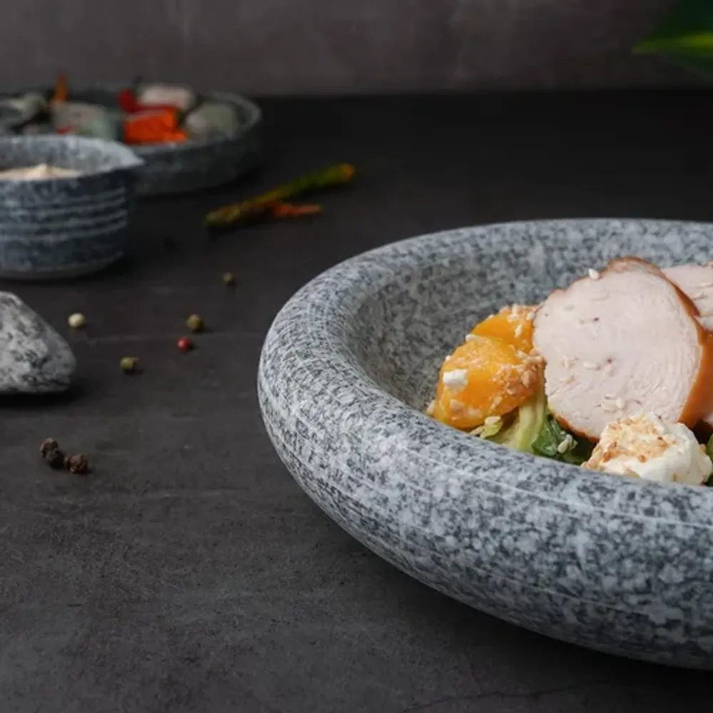 Салатник 420 мл d 20,8 см h4,5 см Stone Untouched Taiga P.L. Proff Cuisine [1]