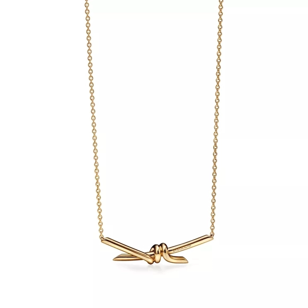 Подвеска из жёлтого золота, Tiffany 💠Knot. В наличии