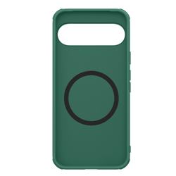 Чехол зеленого цвета (Dark Green) от Nillkin c поддержкой зарядки MagSafe для Google Pixel 9 Pro XL, серия Super Frosted Shield Pro Magnetic Case