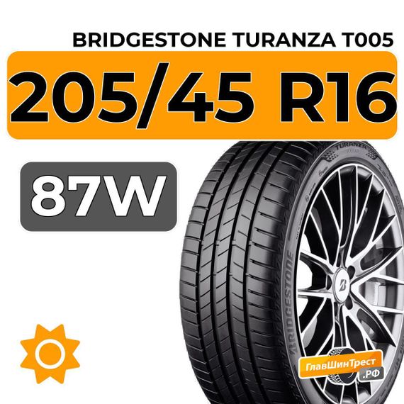 Bridgestone Turanza T005 205/45 R16 87W XL