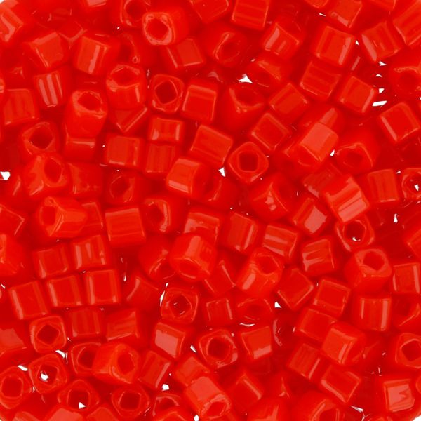 Бисер Toho Cube 2 (1.5 мм), 500 г, 0050 оранжево-красный