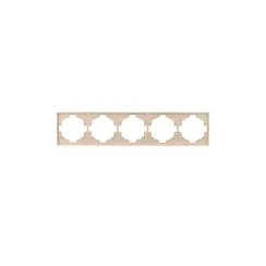 Рамка на 5 постов KRANZ Miele Strong Шелк KR-78-0755-8