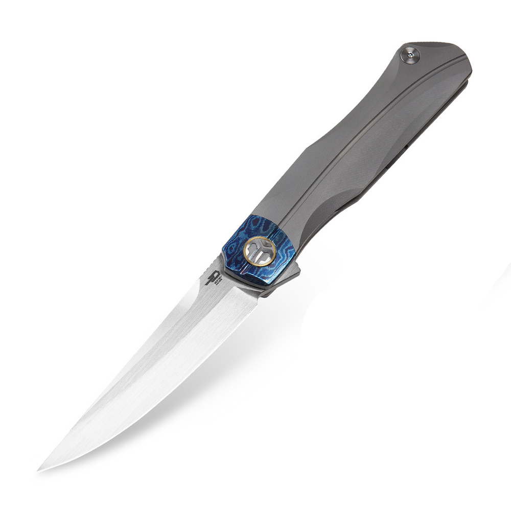 Складной нож Bestech BT2106F Thyra, сталь М390, ручка Титан/тимаскус