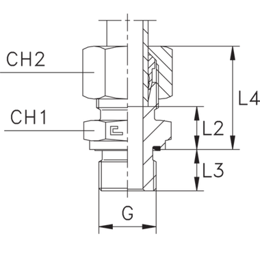 Штуцер FE DS16 BSP 1/2 (B4)