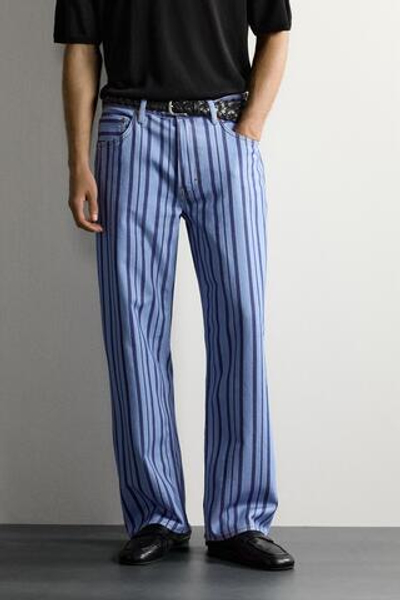 БРЮКИ STRAIGHT FIT В ПОЛОСКУ — ZARA · 0840/380