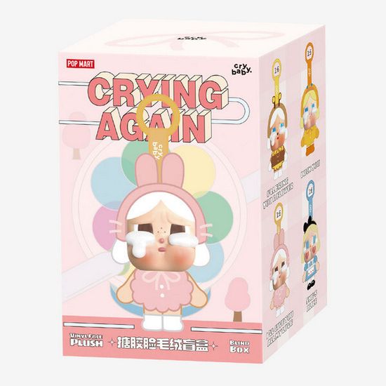 Коллекционная фигурка POPMART CRYBABY Crying Again Series-Vinyl Face Plush (What a Frog)