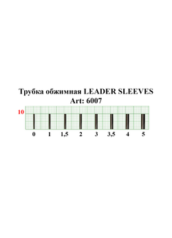 Трубки обжимные рыболовные Fish Crystal LEADER SLEEVES 6007 №4 ( 5 упаковок )