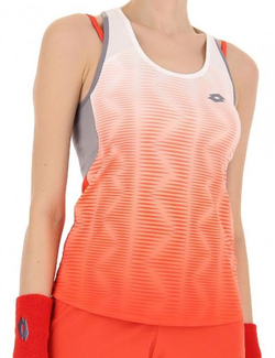 Женский топ теннисный Lotto Top W IV Tank 2 - красный