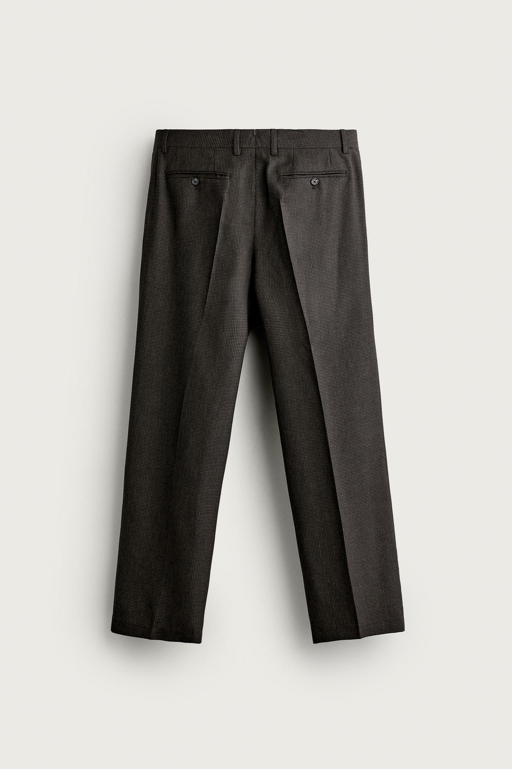 ZARA КОСТЮМНЫЕ БРЮКИ КЛАССИЧЕСКОГО КРОЯ, ЧЕРНЫЙ