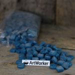 Стеклянная мозаика FLORY12 AW040 Голубой цвет 12x12 мм ArtWorker