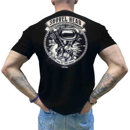 Футболка Franky Mouse ShovelHead Show off your shoves 1966-1983 (S / черный)