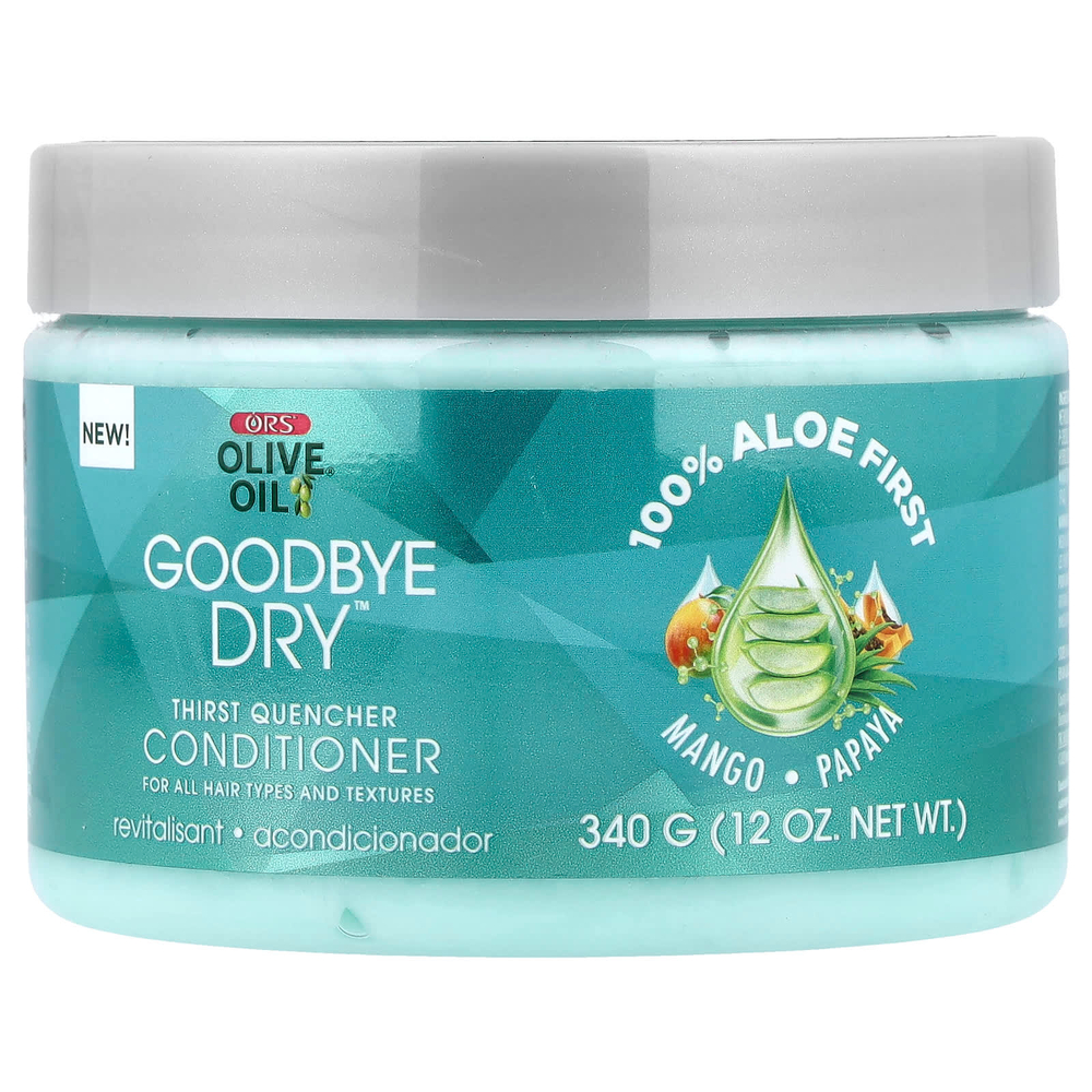 ORS, Olive Oil®, Goodbye Dry™, утоляющий жажду кондиционер, для всех типов волос и любой текстуры, 340 г (12 унций)