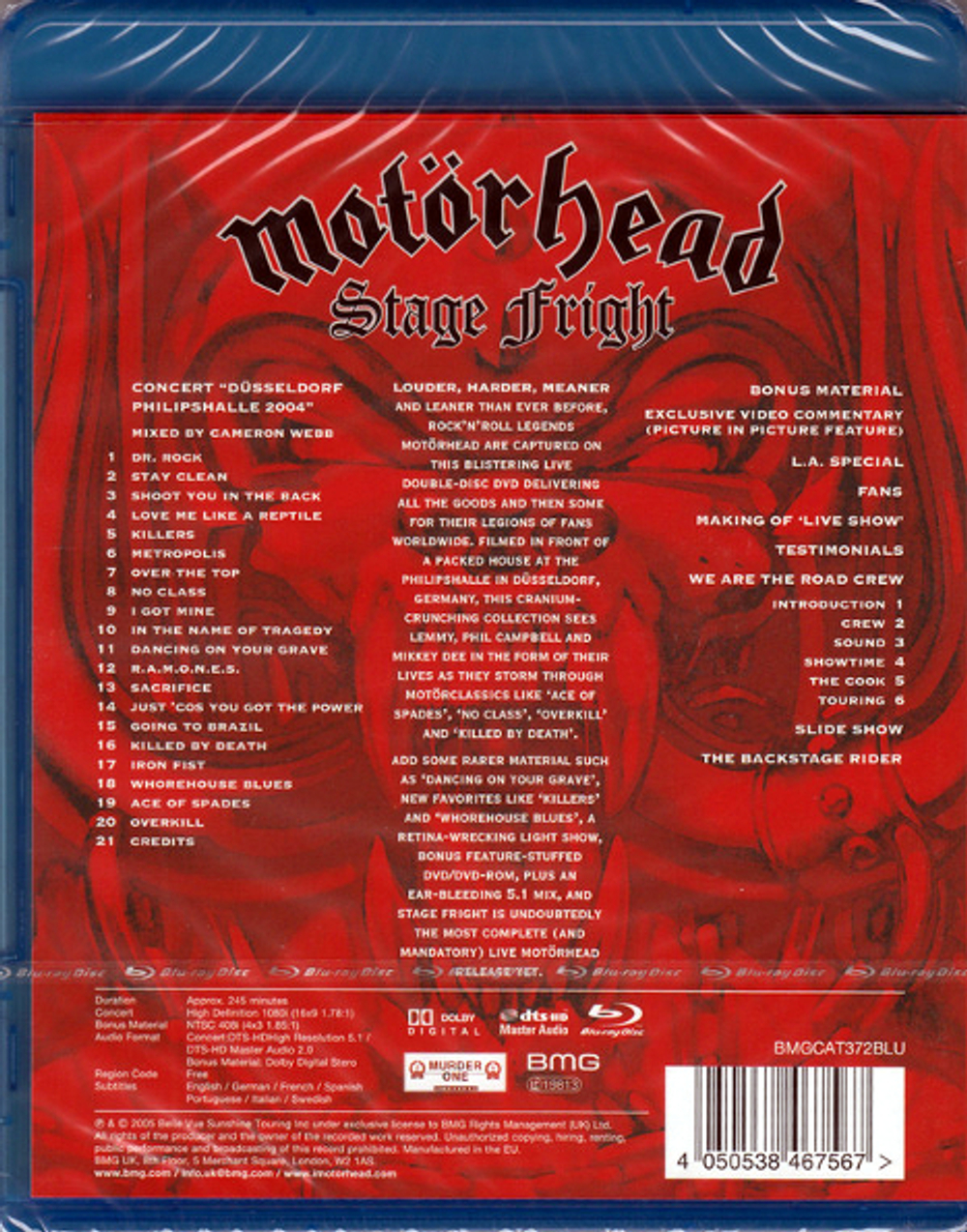 Motorhead / Stage Fright (Blu-ray)