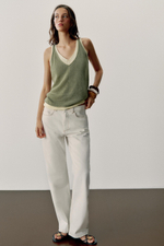 КОМБИНИРОВАННЫЙ ТРИКОТАЖНЫЙ ТОП — ZARA