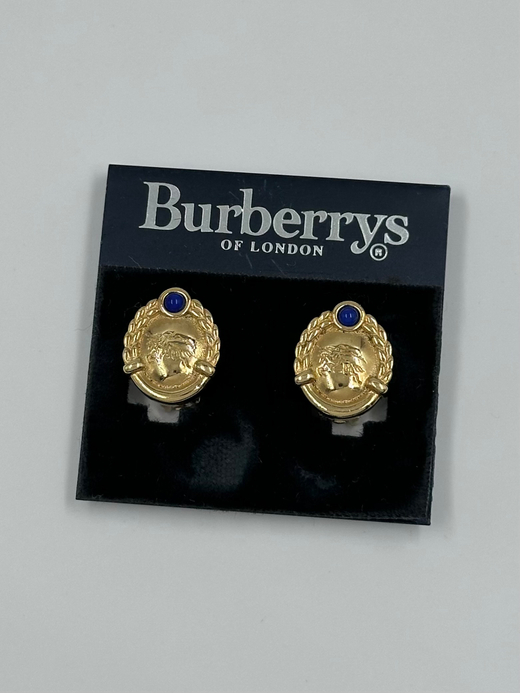 Клипсы с синими вставками Burberrys