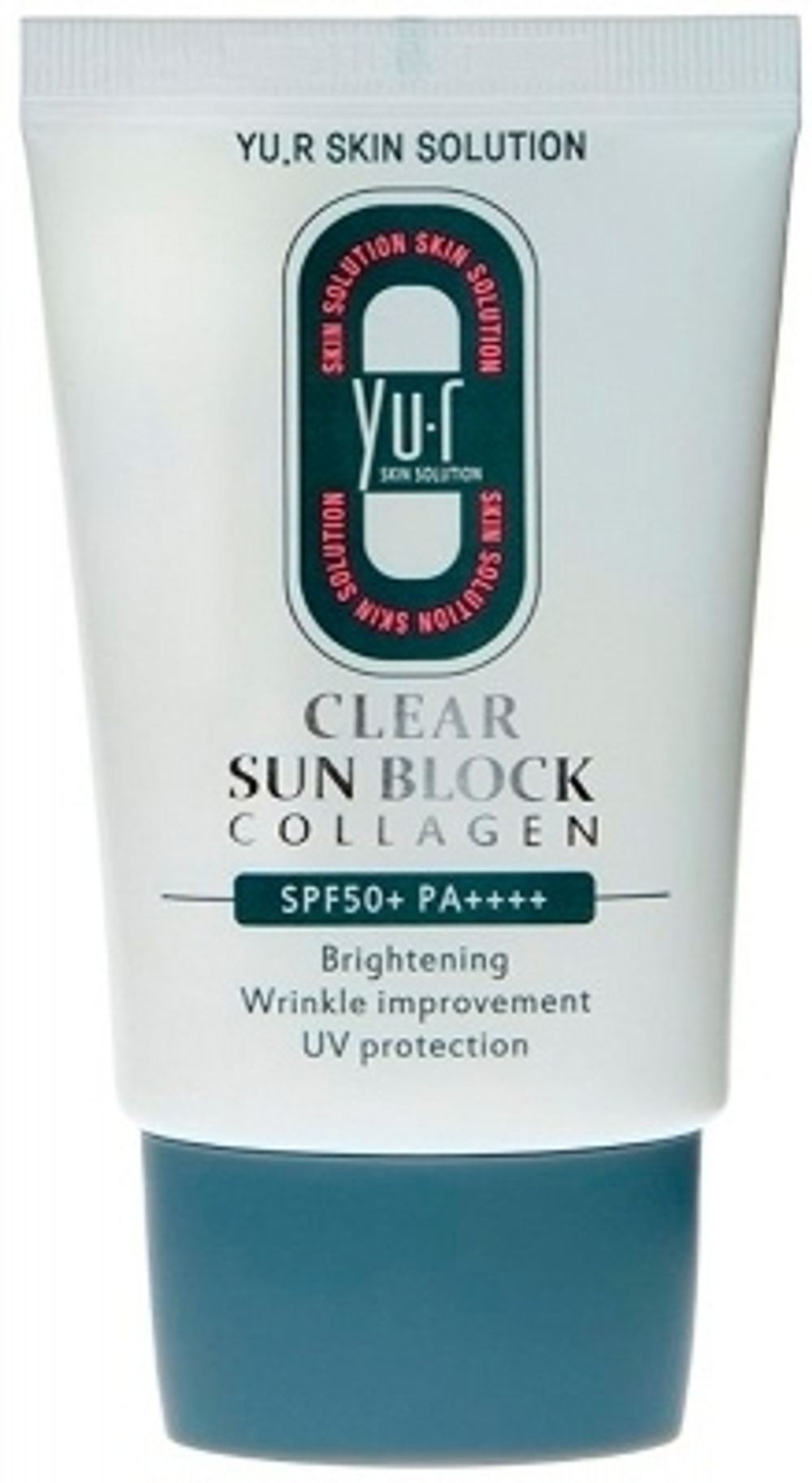 Yu.R Солнцезащитный крем для лица / Clear Sun Block Collagen SPF 50+, 30 мл