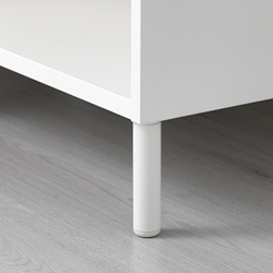 IKEA LÄTTHET (ИКЕА ЛЭТТЕТ) — Ножка, белый/металлик, 11 см, фото 2