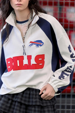 PULL&BEAR Толстовка на молнии NFL Bills, цвет льда