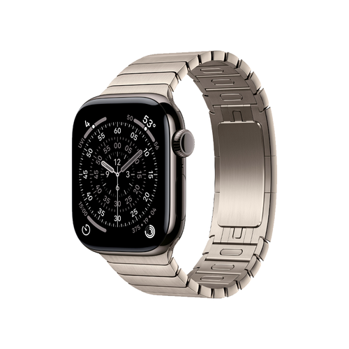 Умные часы Apple Watch Series 11 GPS + Cellular, 42mm, Slate Titanium Case with Natural Link Bracelet