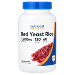 Nutricost, Красный дрожжевой рис, 120 капсул (600 мг на капсулу)