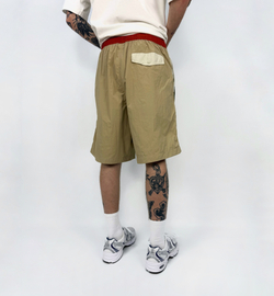 Шорты Color matching sport beige