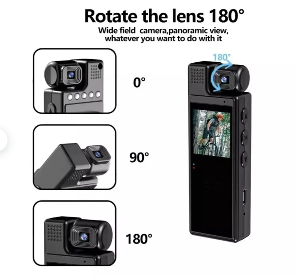 Экшн-камера Mini body camera L9, черный