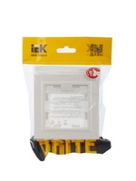BRITE Рамка 1-местная IP44 РУ-1-БрЖ-44 жемчуг IEK