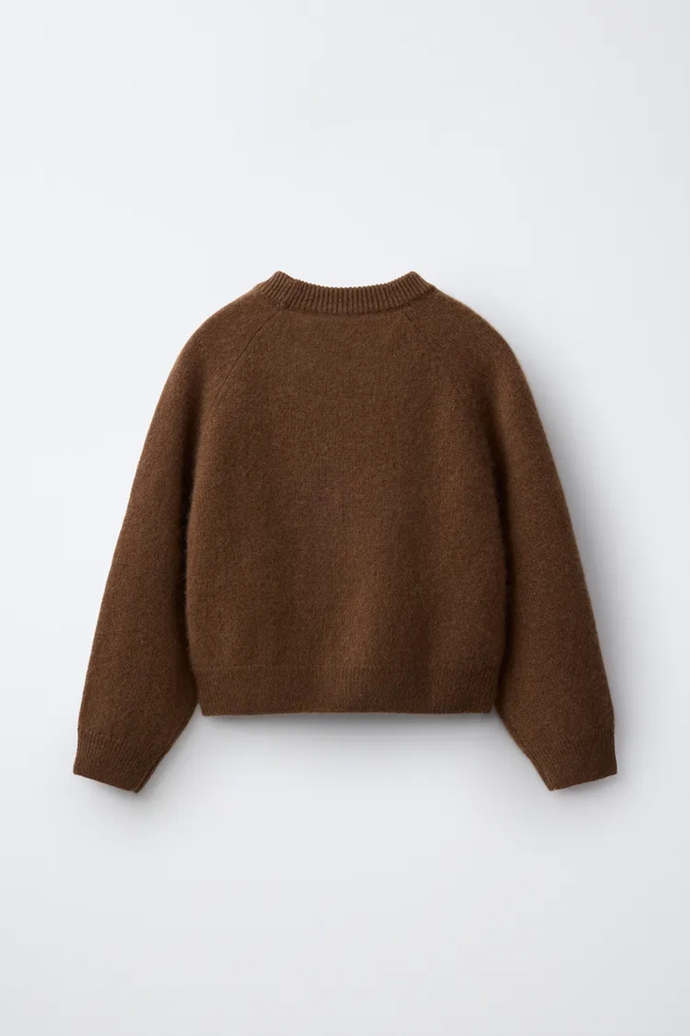 ZARA СВИТЕР ИЗ 100% КАШЕМИРА, КОРИЧНЕВЫЙ