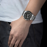 PEAK Reverse Collection Quartz Movement Stainless Steel Watchband Watch Men"s Watches White Dial