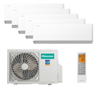 Мульти сплит-система Hisense на 5 комнат (25+25+25+25+25 кв.м.) VIBE PRO белый