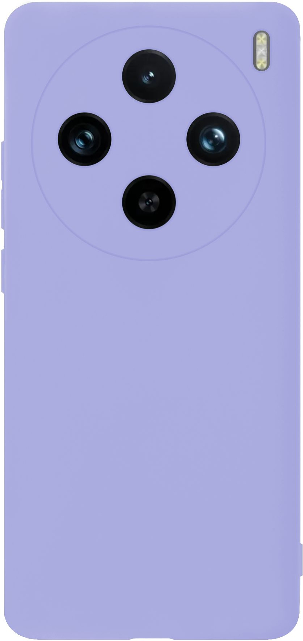 Мягкий Soft Touch чехол из силикона для VIVO X100 PRO с бархатной подкладкой