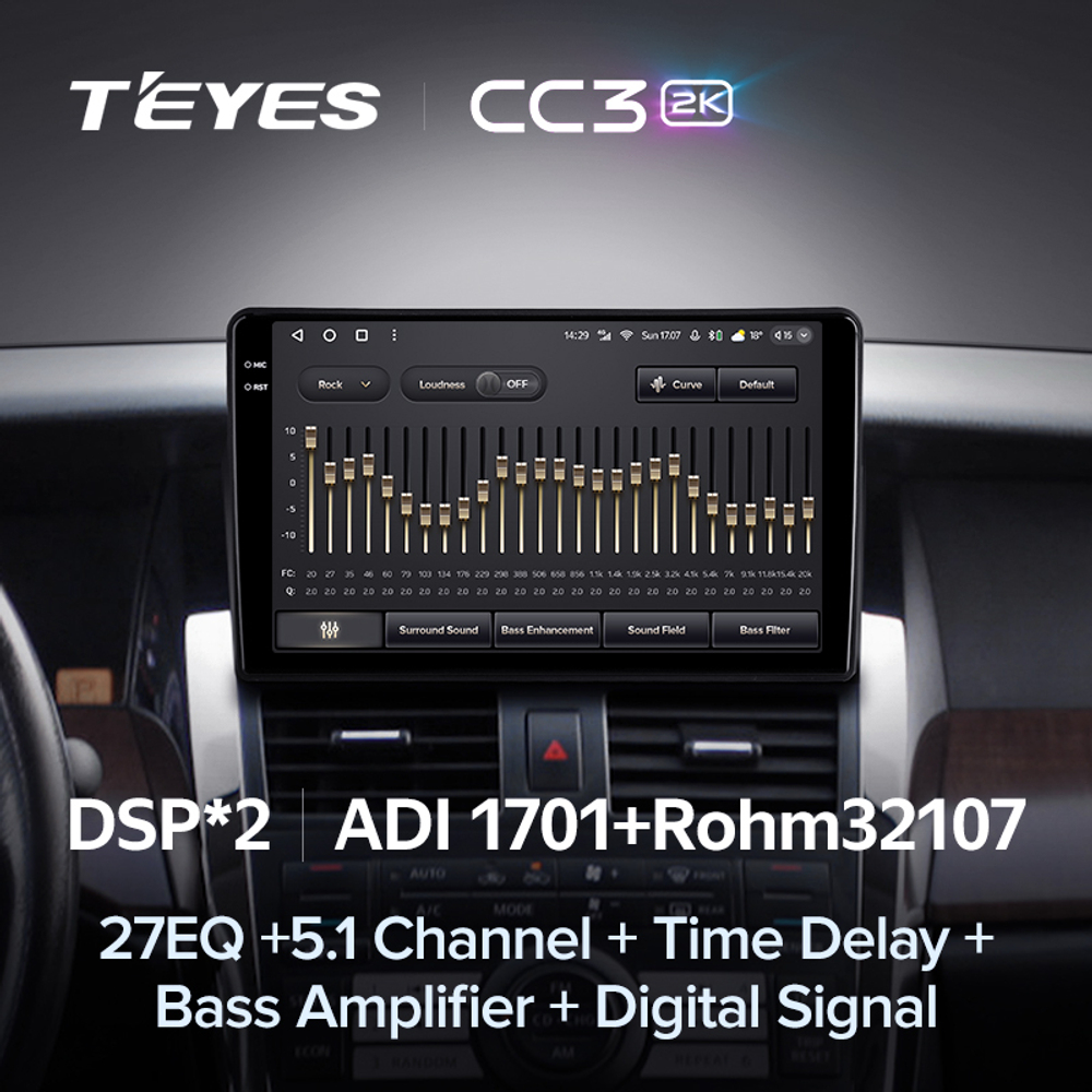 Teyes CC3 2K 9"для Nissan Teana 2003-2008