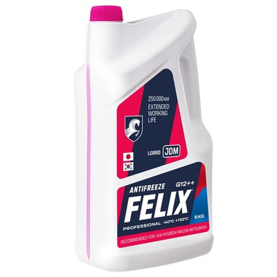 Антифриз Felix JDM G12++ готовый розовый 5 кг 430206402