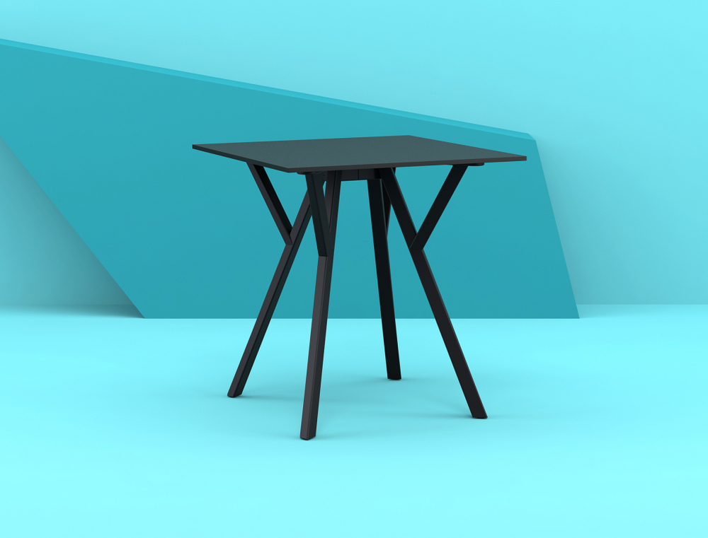 Стол пластиковый Siesta Contract Max Table 70, черный